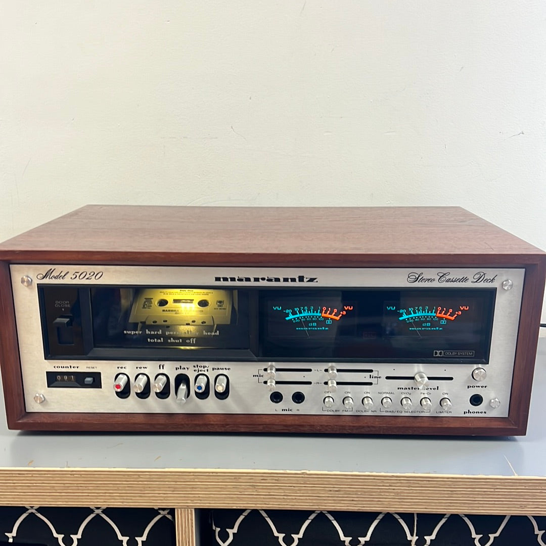 Marantz Model 5020 Single Cassette Deck * Original Wood Case – The