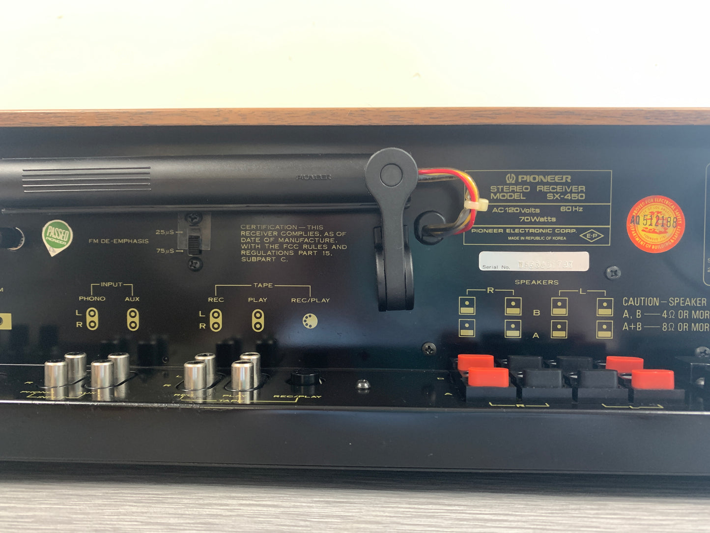 Pioneer SX-450 FM/MW Stereo Receiver (1976)