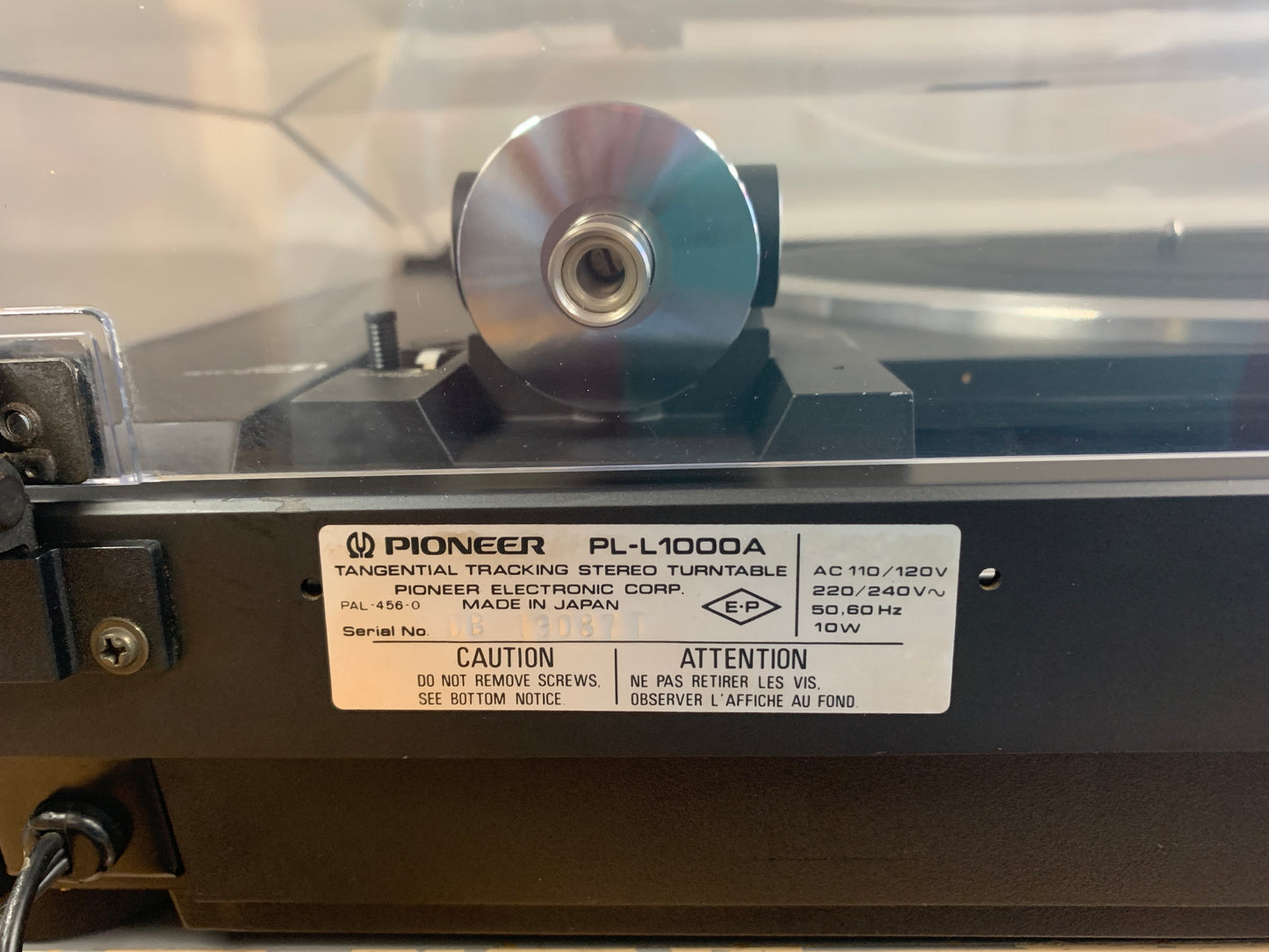 Pioneer PL-L1000A Turntable