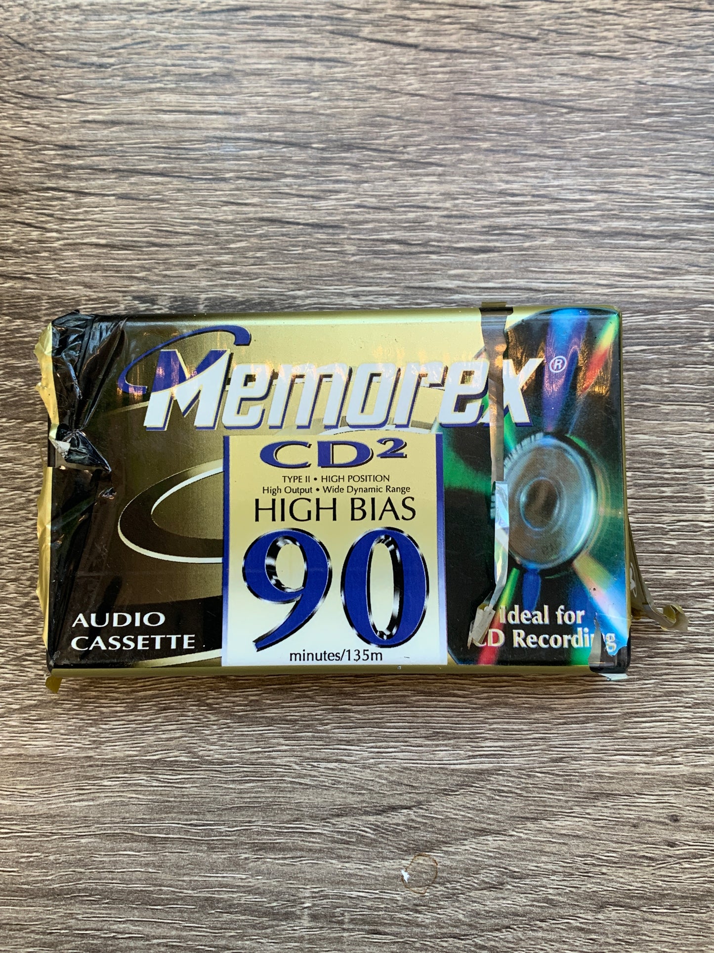 1997-99 Memorex CD2 High Bias Blank Cassette 90 mins