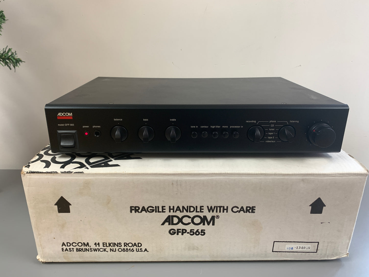 Adcom GFP-565 Stereo Preamp *Box *Manual