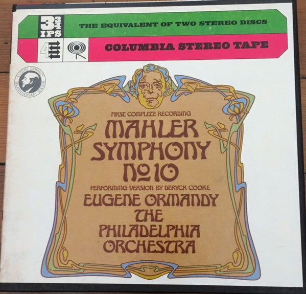 Mahler*, Philadelphia Orchestra* / Ormandy* : Symphony No. 10 (Reel, 4tr Stereo, 7" Reel, Album)