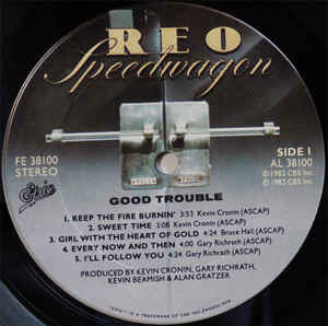 REO Speedwagon : Good Trouble (LP, Album, Pit)