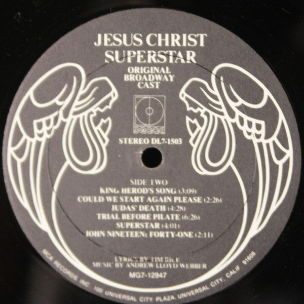 Original Broadway Cast* : Original Broadway Cast - Jesus Christ Superstar (LP, Album, All)