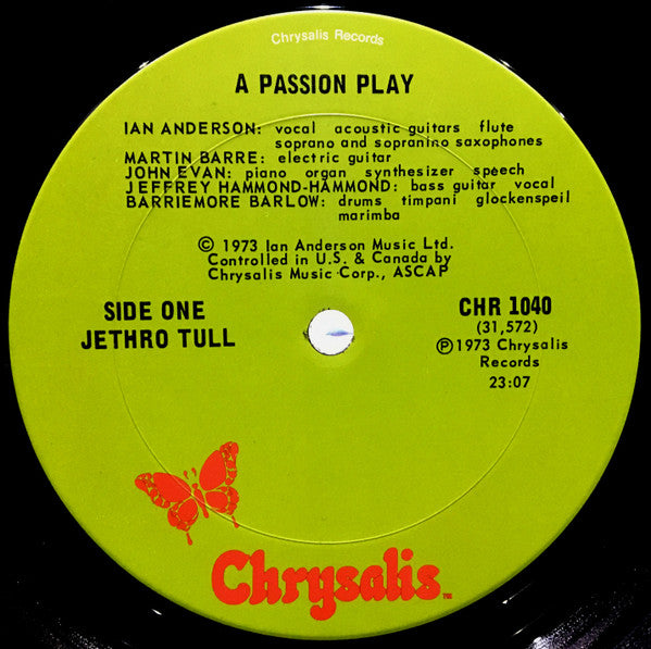 Jethro Tull : A Passion Play (LP, Album, Pit)