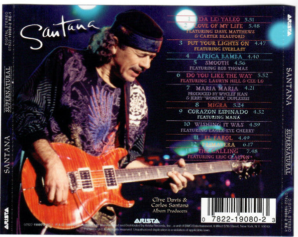 Santana : Supernatural (CD, Album, RE)