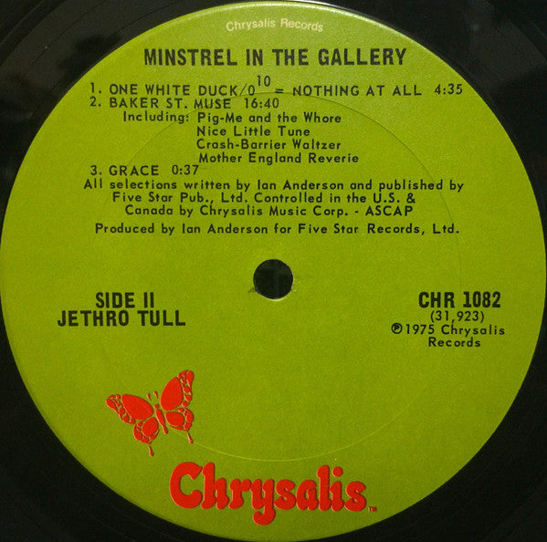 Jethro Tull : Minstrel In The Gallery (LP, Album, Pit)