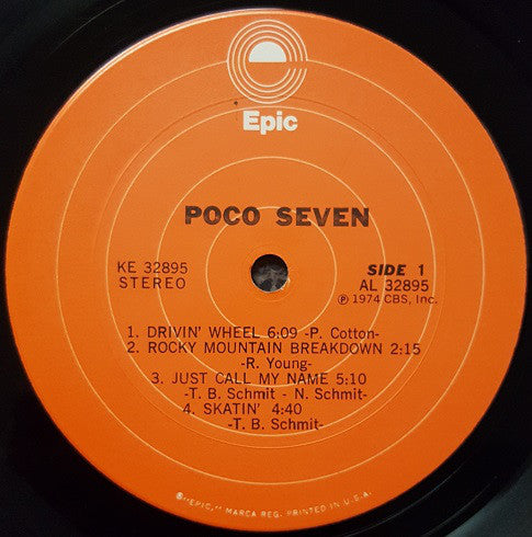 Poco (3) : Poco Seven (LP, Album, Pit)