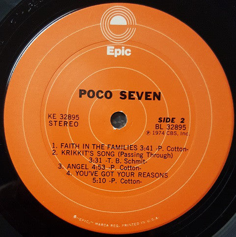 Poco (3) : Poco Seven (LP, Album, Pit)