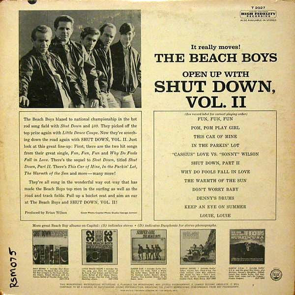 The Beach Boys : Shut Down Volume 2 (LP, Album, Mono, Scr)