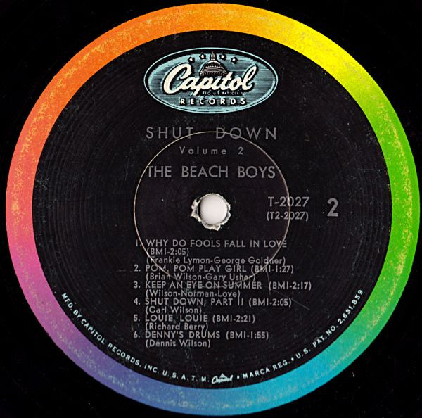 The Beach Boys : Shut Down Volume 2 (LP, Album, Mono, Scr)