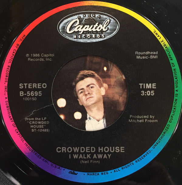 Crowded House : Something So Strong (7", Single, Styrene, All)