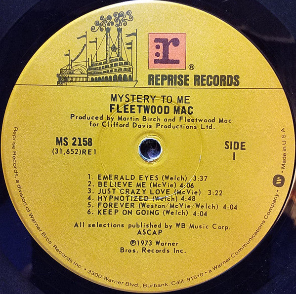 Fleetwood Mac : Mystery To Me (LP, Album, RE, Gat)