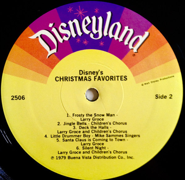 Larry Groce, The Mike Sammes Singers* And The Disneyland Children's Sing-along Chorus : Disney's Christmas Favorites (LP, Album, PRC)