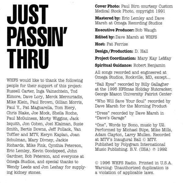 Various : Just Passin' Thru (CD)