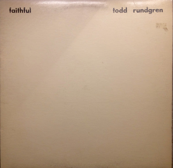 Todd Rundgren : Faithful (LP, Album, Win)