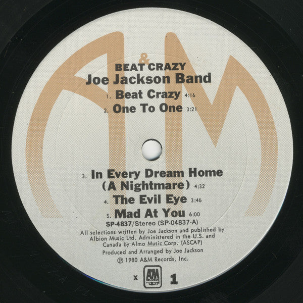 Joe Jackson Band : Beat Crazy (LP, Album, X -)