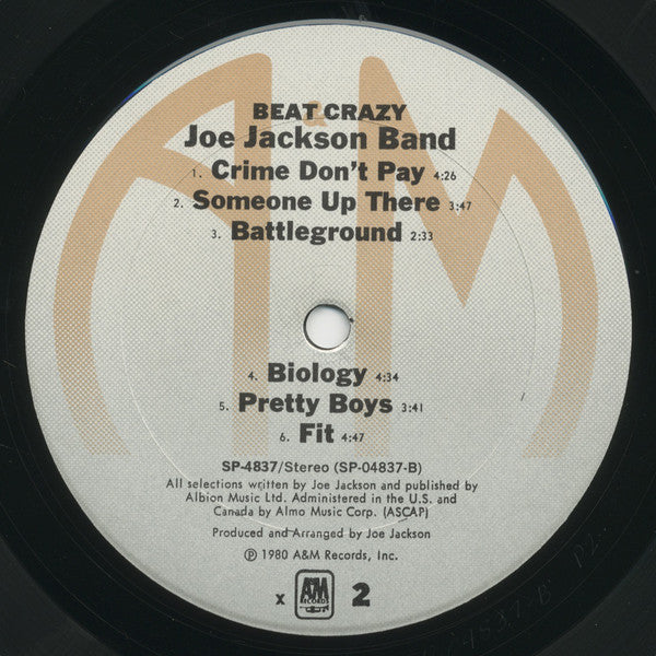 Joe Jackson Band : Beat Crazy (LP, Album, X -)