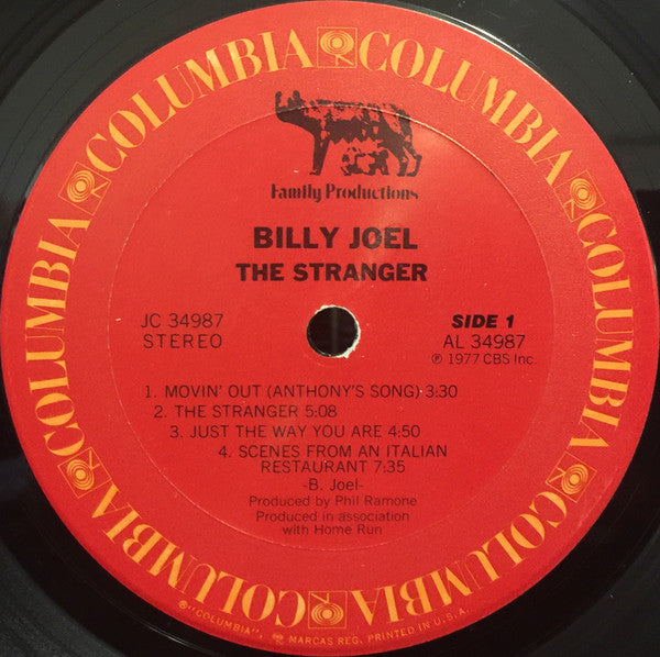 Billy Joel : The Stranger (LP, Album, Pit)