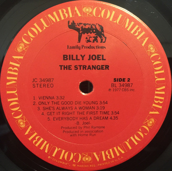 Billy Joel : The Stranger (LP, Album, Pit)