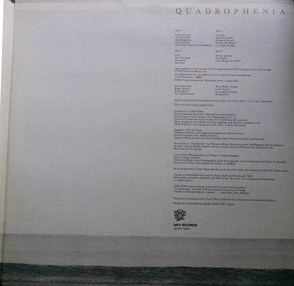 The Who : Quadrophenia (2xLP, Album, RE, RP, Gat)