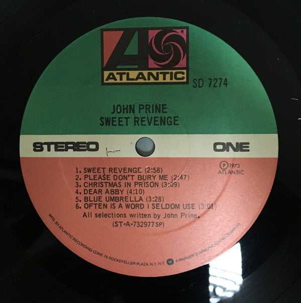 John Prine : Sweet Revenge (LP, Album, RP, SP)