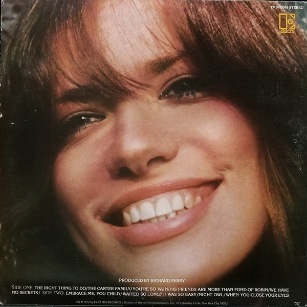 Carly Simon : No Secrets (LP, Album, Ter)