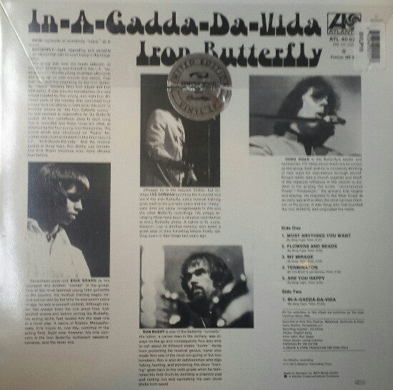 Iron Butterfly : In-A-Gadda-Da-Vida (LP, Album, RE)