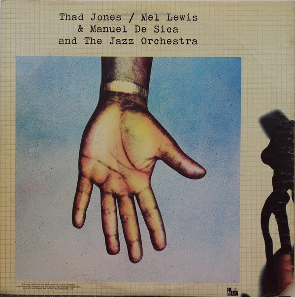 Thad Jones / Mel Lewis* & Manuel De Sica And The Jazz Orchestra : Thad Jones / Mel Lewis & Manuel De Sica And The Jazz Orchestra (LP, Album, Gat)