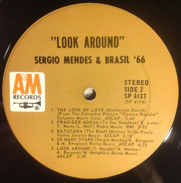 Sergio Mendes & Brasil '66* : Look Around (LP, Album, M/Print, RP, Pit)