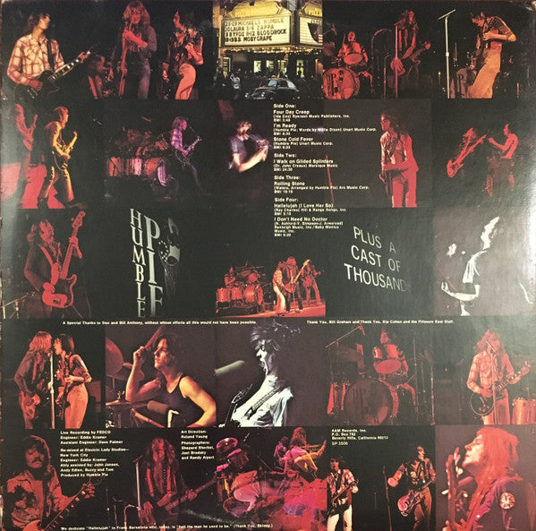 Humble Pie : Performance: Rockin' The Fillmore (2xLP, Album, Pit)