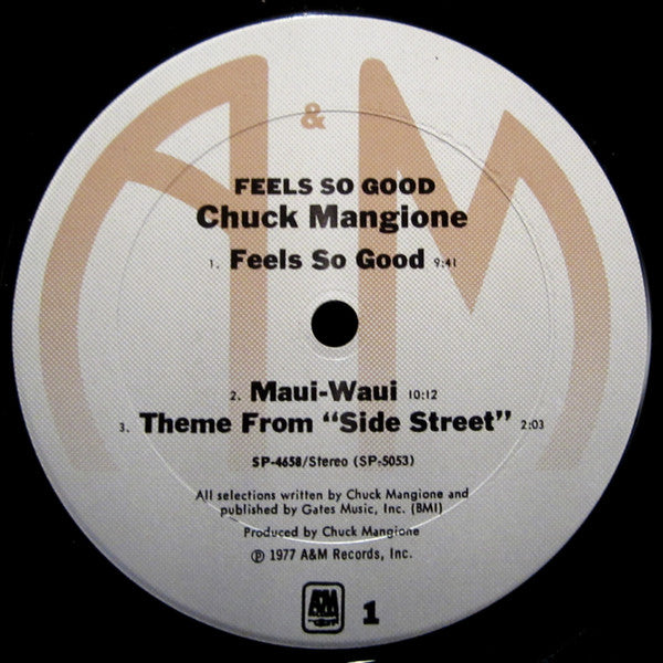 Chuck Mangione : Feels So Good (LP, Album, Pit)