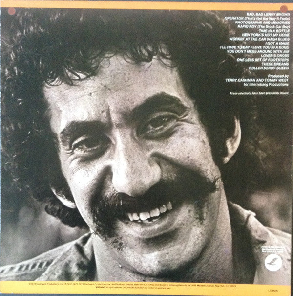 Jim Croce : Photographs And Memories His Greatest Hits (LP, Comp, RE)