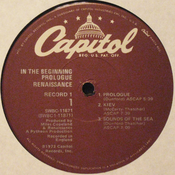 Renaissance (4) : In The Beginning (2xLP, Comp, Jac)