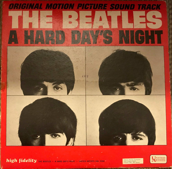 The Beatles : A Hard Day's Night (Original Motion Picture Sound Track) (LP, Album, Mono, I C)