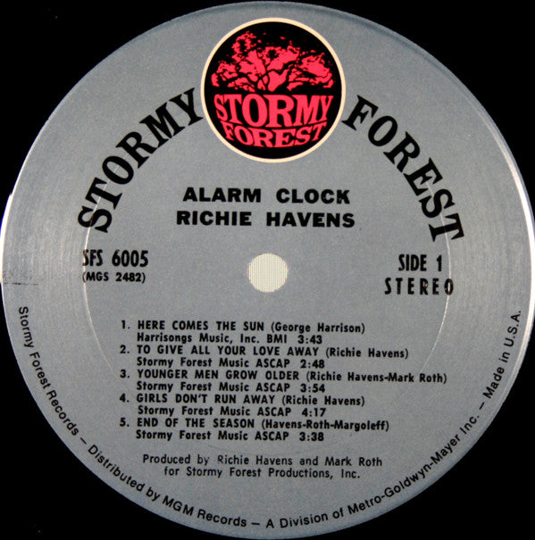 Richie Havens : Alarm Clock (LP, Album, Pit)