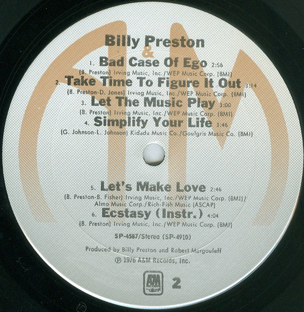 Billy Preston : Billy Preston (LP, Album)