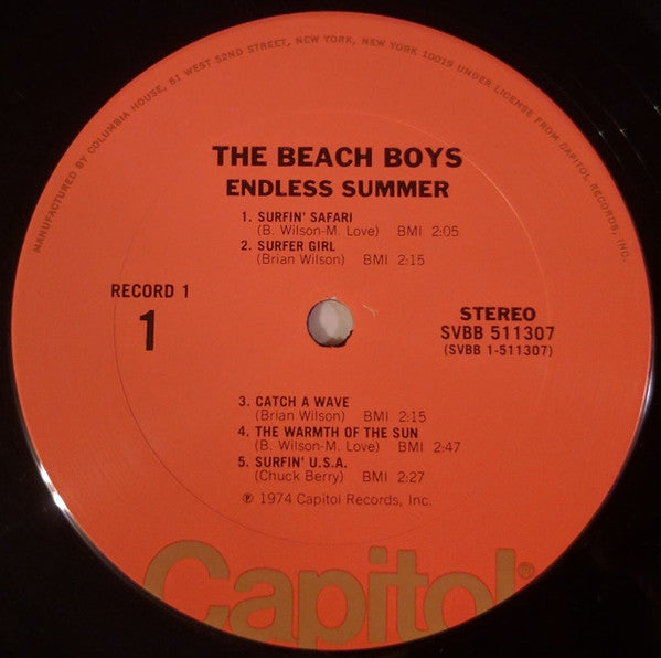 The Beach Boys : Endless Summer (2xLP, Comp, Club, San)