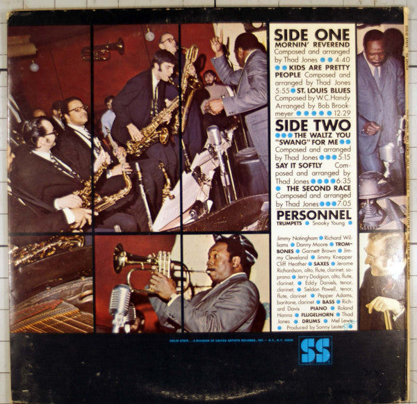 Thad Jones Mel Lewis Jazz Orchestra* : Monday Night (LP, Album, Uni)