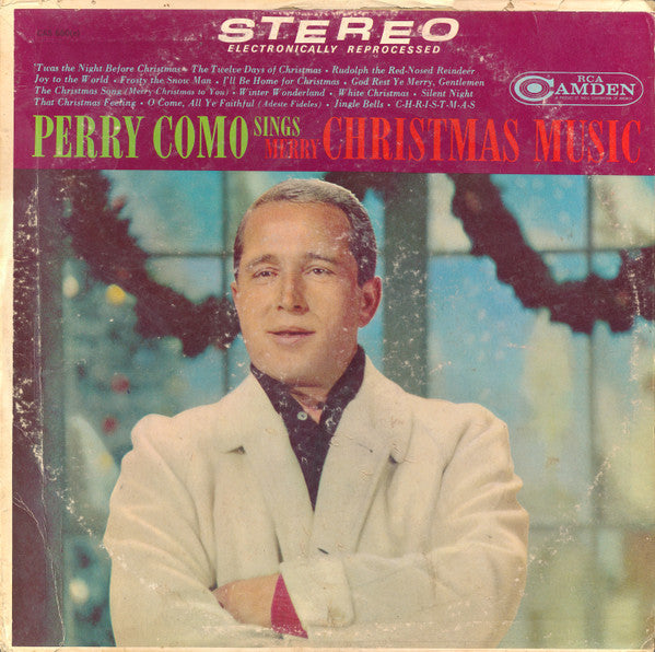 Perry Como : Perry Como Sings Merry Christmas Music (LP, Album, RE)