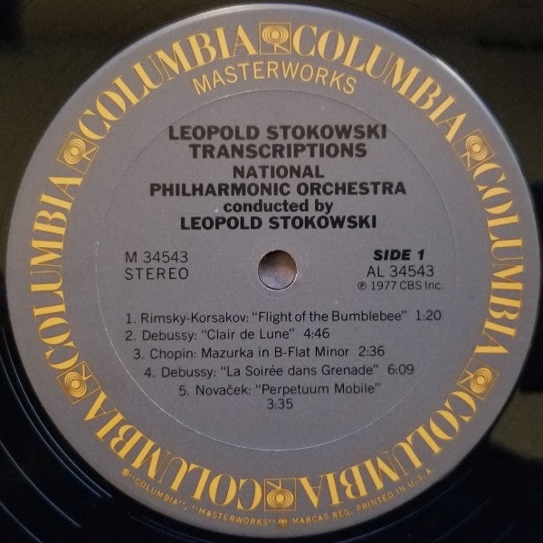 Leopold Stokowski, National Philharmonic Orchestra : His Great Transcriptions For Orchestra (LP)