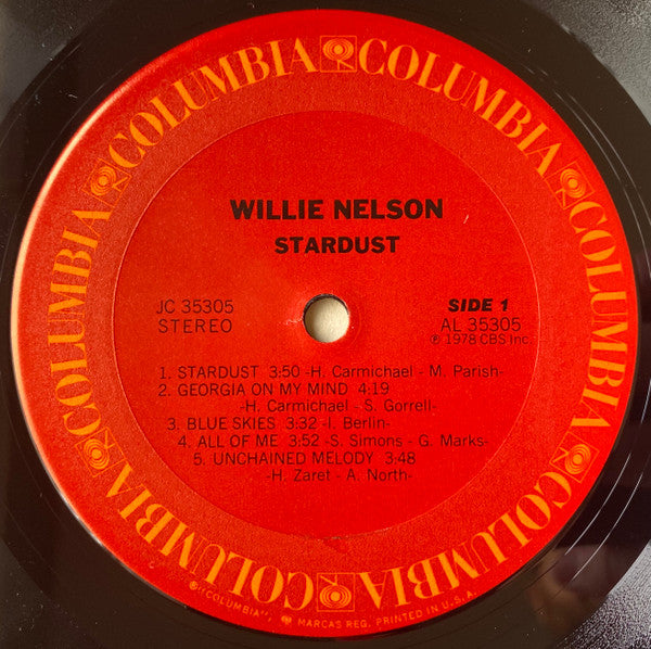 Willie Nelson : Stardust (LP, Album, Pit)