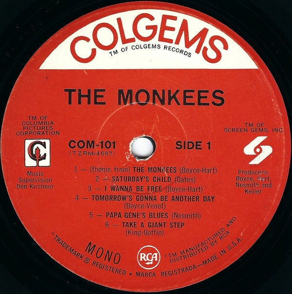 The Monkees : The Monkees (LP, Album, Mono, RP, MGM)