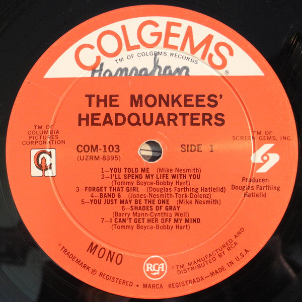 The Monkees : Headquarters (LP, Album, Mono, Roc)