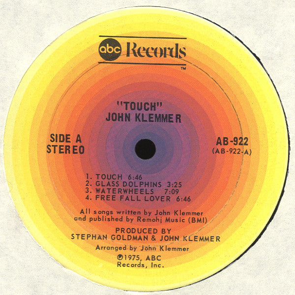 John Klemmer : Touch (LP, Album)