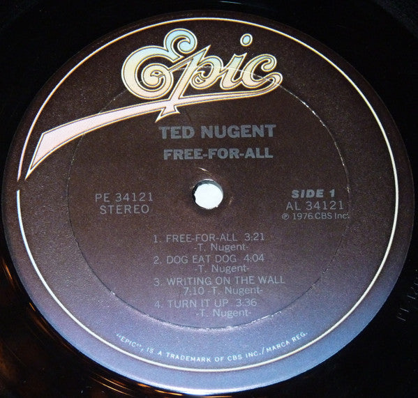 Ted Nugent : Free-For-All (LP, Album, RE, Gat)