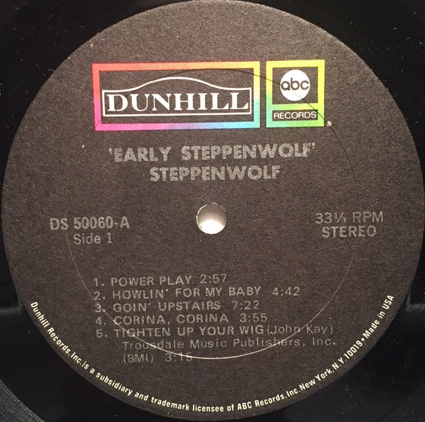 Steppenwolf : Early Steppenwolf (LP, Album)