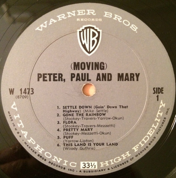 Peter, Paul And Mary* : (Moving) (LP, Album, Mono)