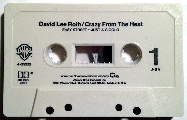 David Lee Roth : Crazy From The Heat (Cass, EP, Dol)