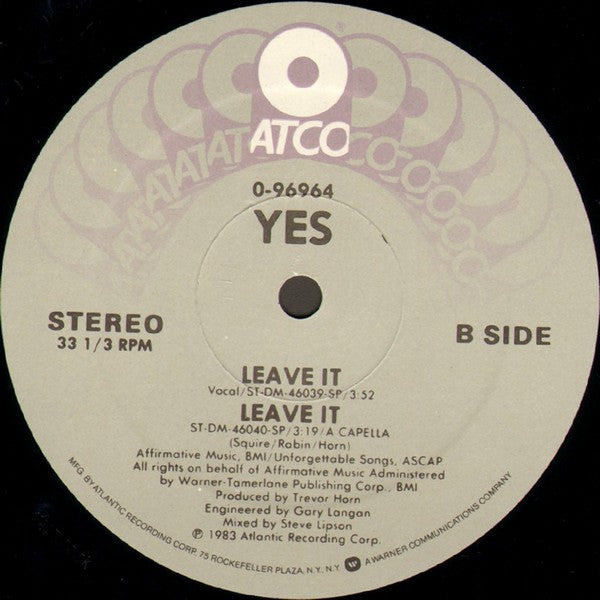 Yes : Leave It (12", SRC)